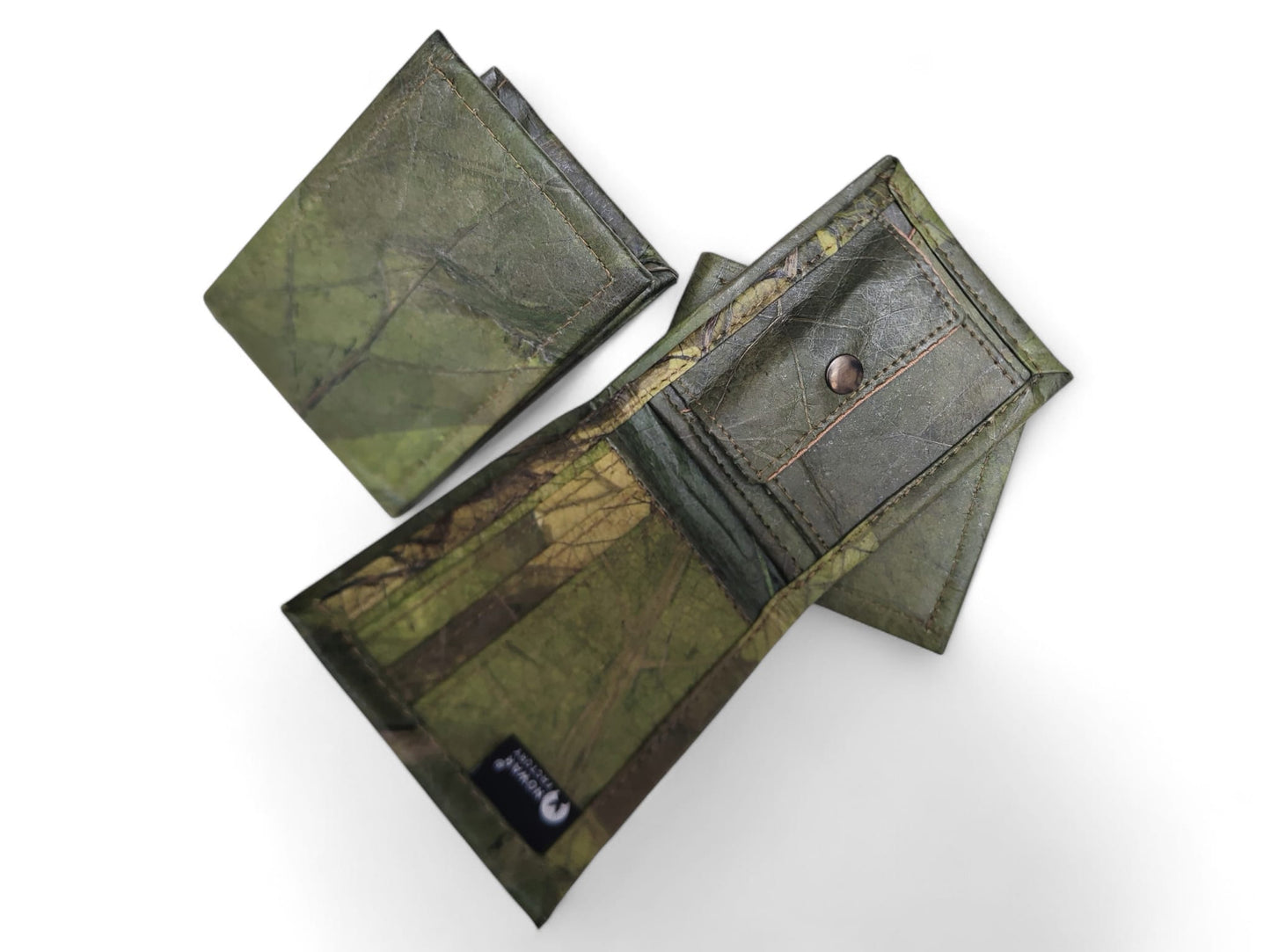 Vegane Handgefertigte Geldbörse aus Teakblättern