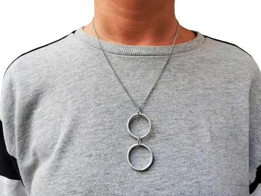 Double ring necklace
