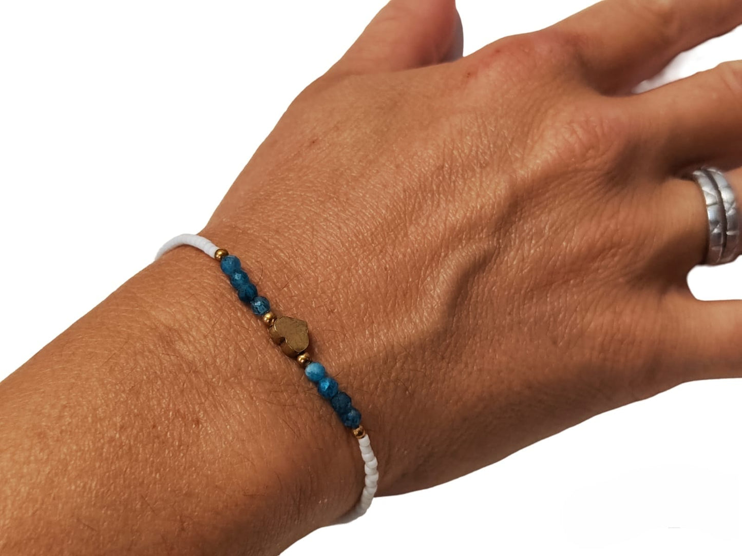 White Bead Bracelet