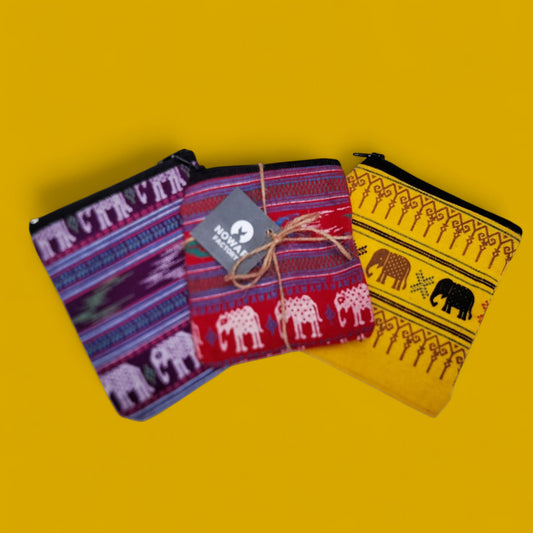 Portamonete in Stoffa Fatti a Mano in Laos – Artigianato Sostenibile