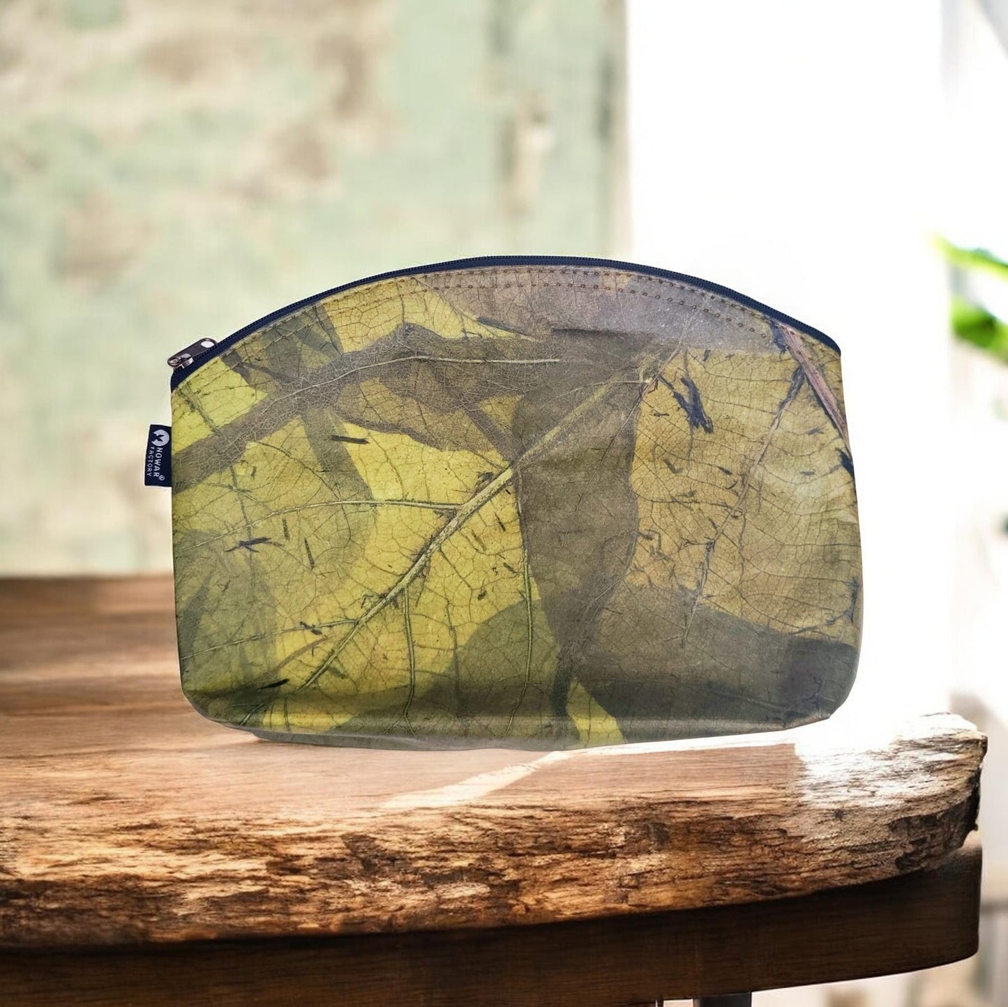 Vegane Clutch aus Teakblättern | Natürliches Handwerk