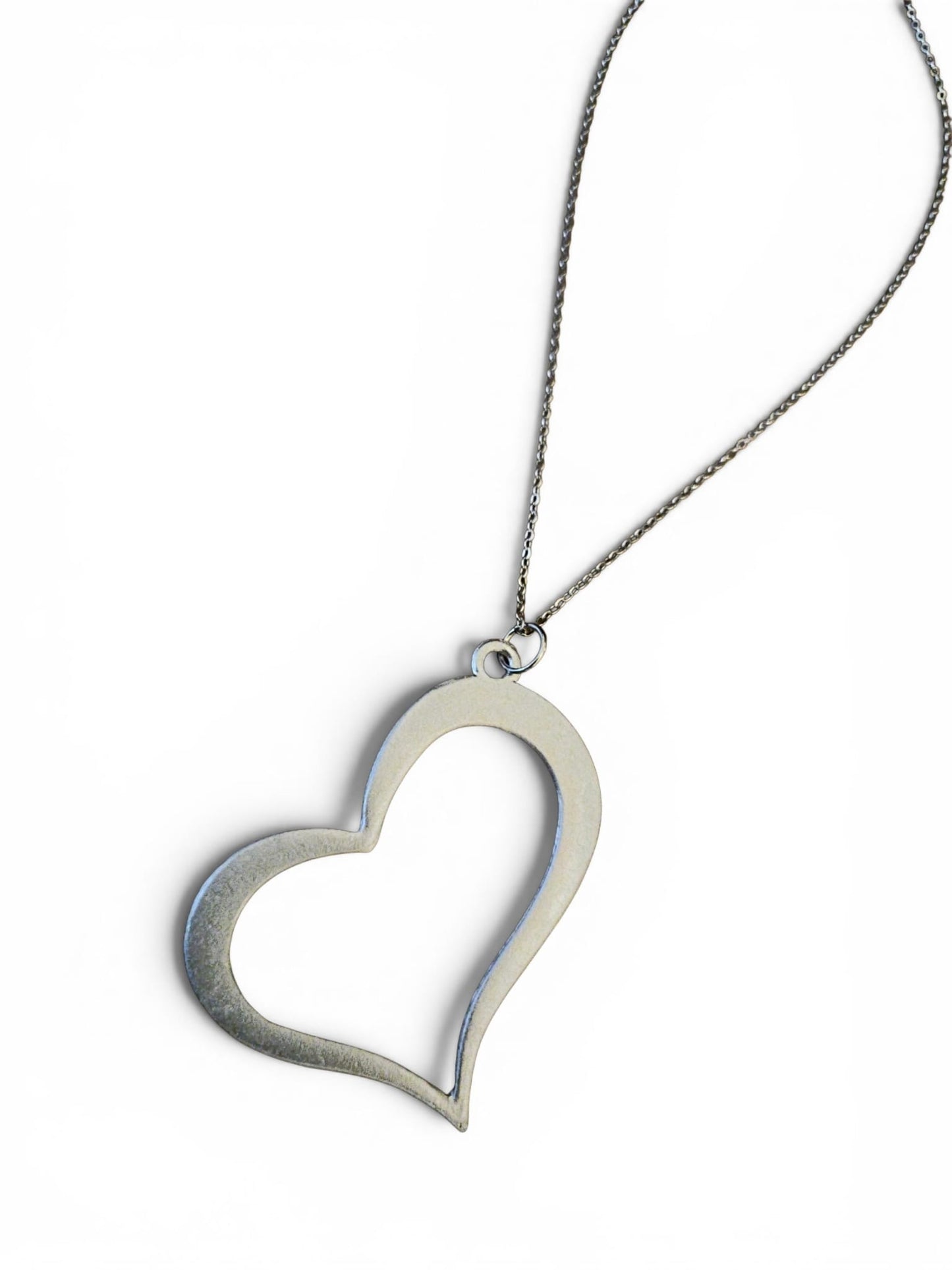 Collana Cuore Aperto — Alluminio da Ordigni Bellici