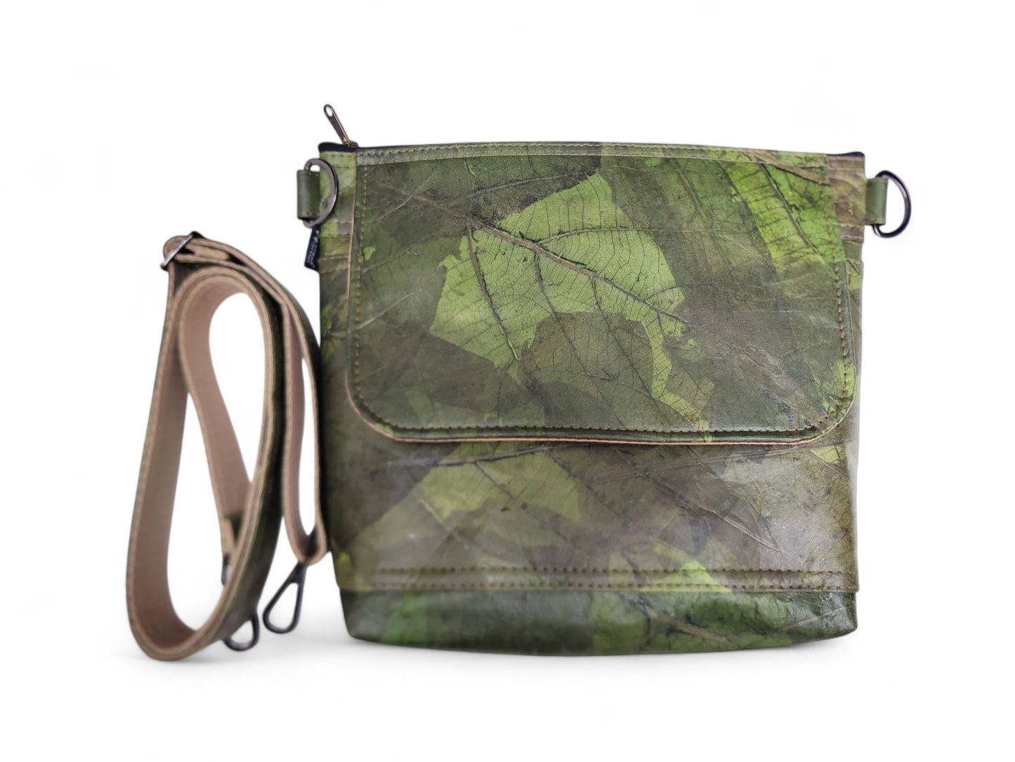 Borsa a Tracolla Artigianale in Foglie di Teak