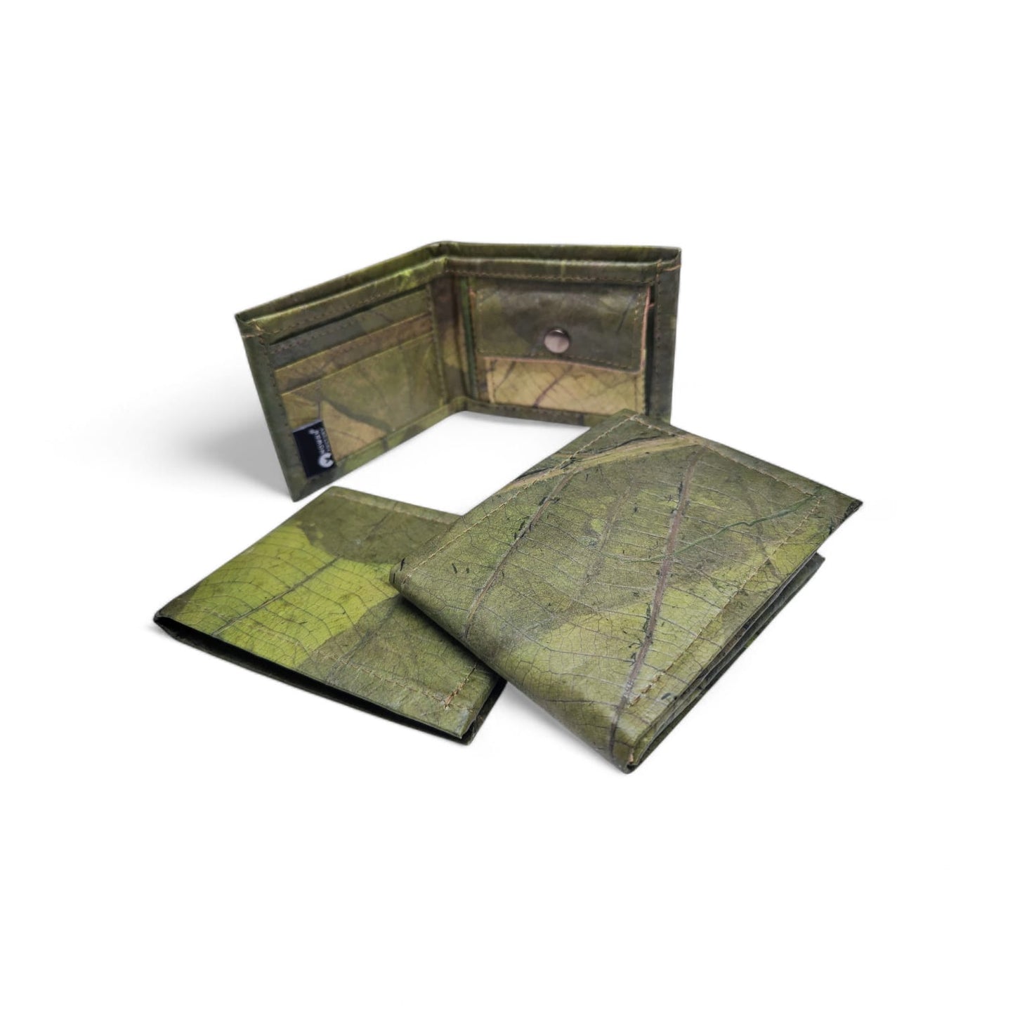 Vegane Handgefertigte Geldbörse aus Teakblättern