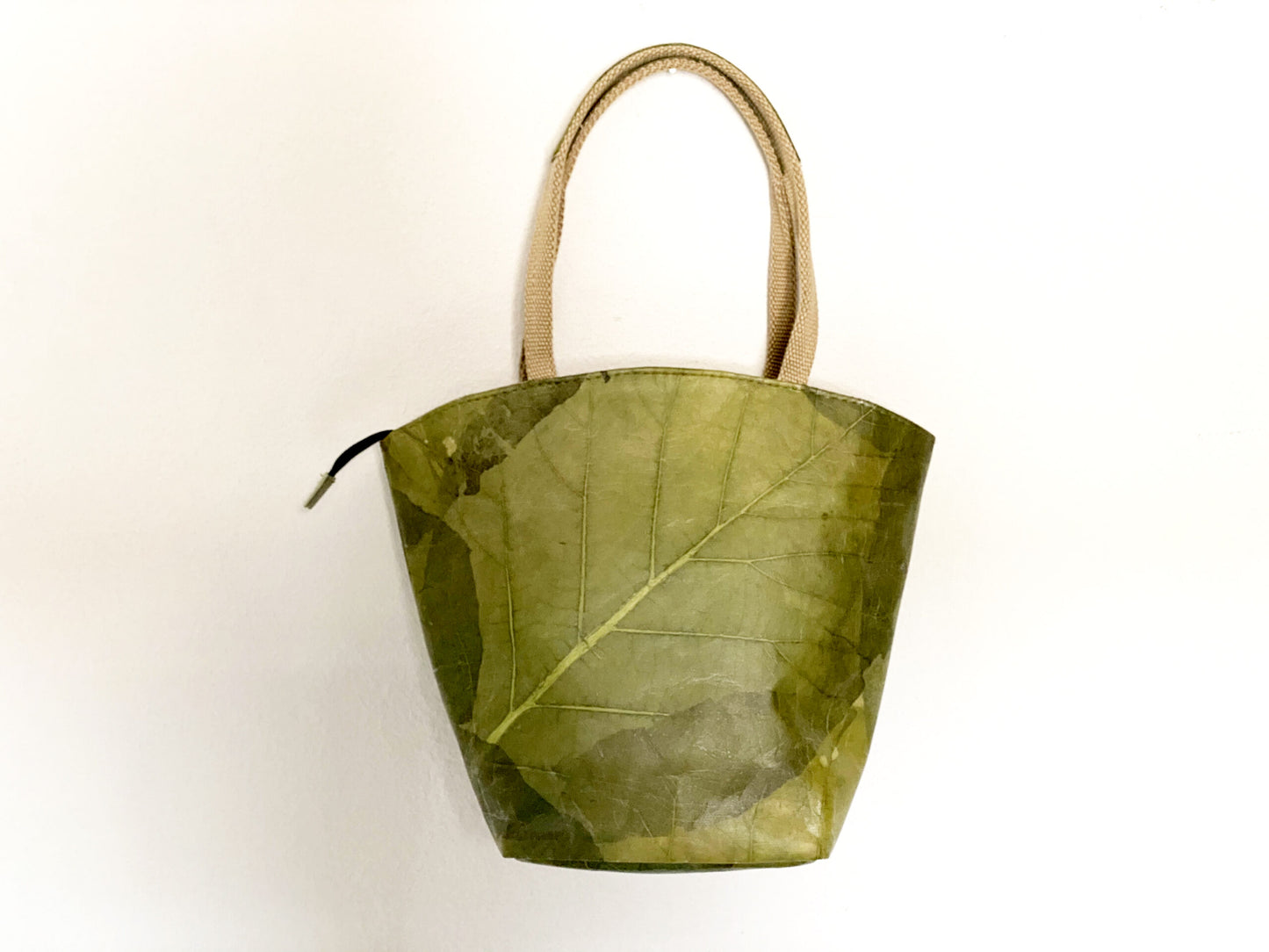 Handarbeitstasche aus Teakblättern Canestrino