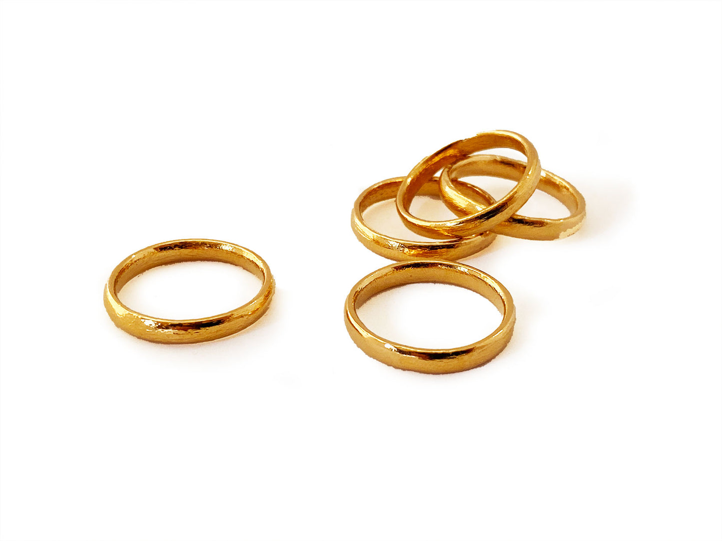 anello unisex uomo donna in alluminio riciclato tondo fede color oro