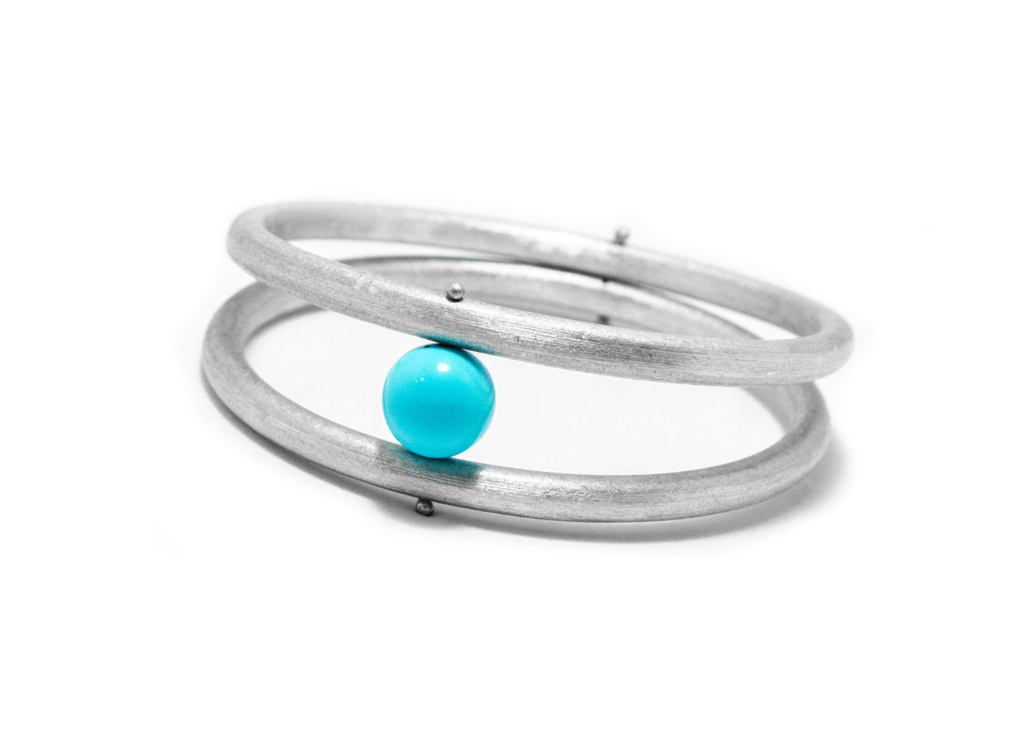 bracciale ecologico bracciale riciclato da donna bracciale con pietra dura turchese bracciale doppio