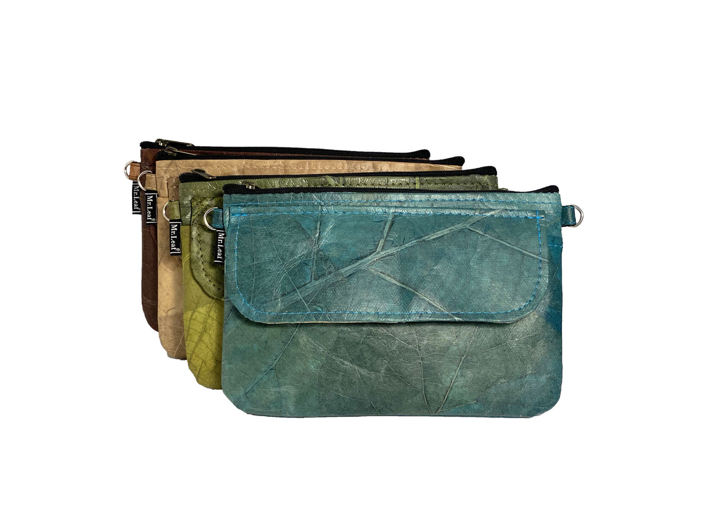 Borsetta Tracolla Vegana in Foglie di Teak